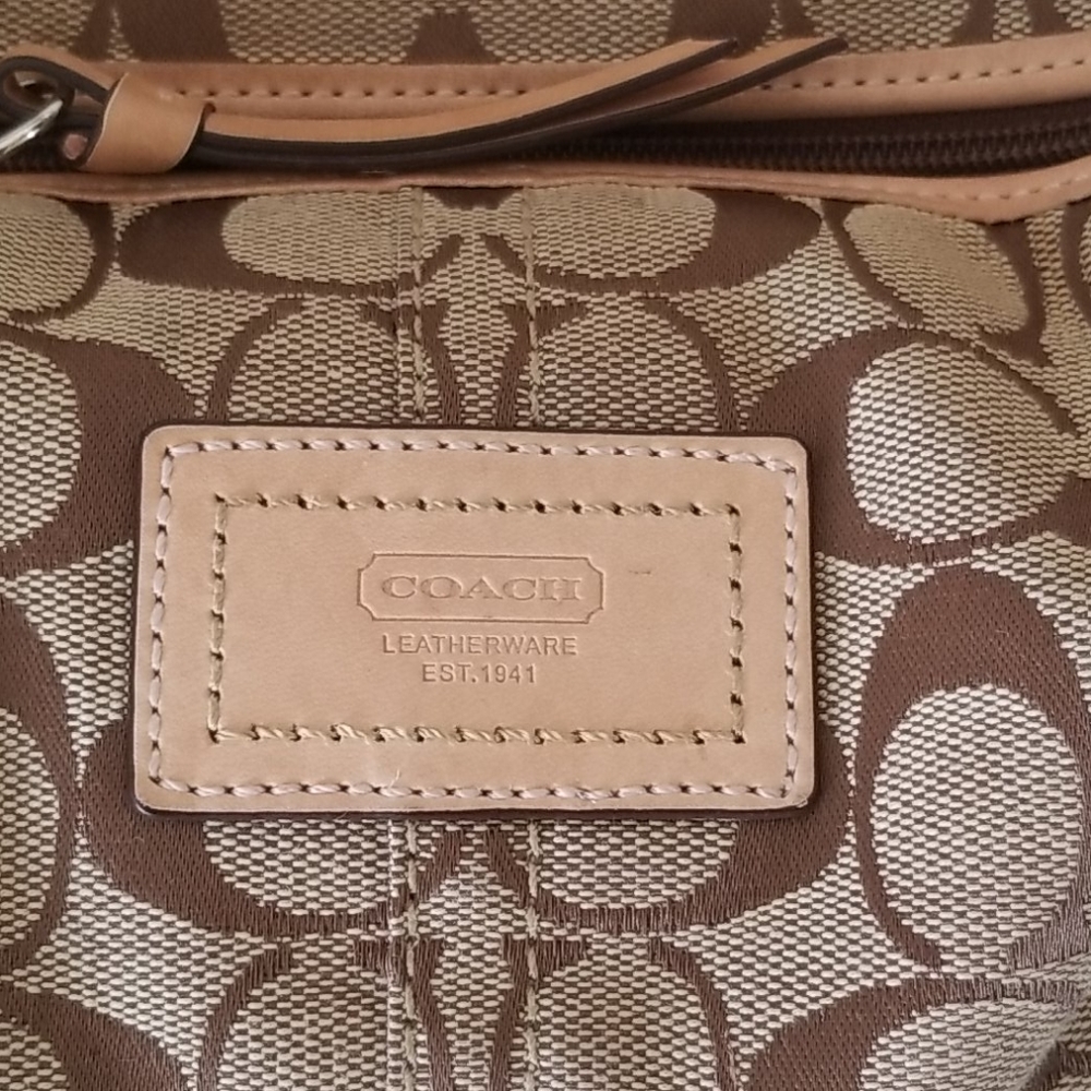 Coach Signature Purse - Picture 2 of 5